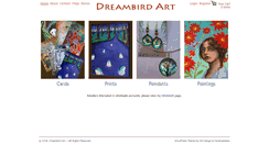Desktop Screenshot of dreambirdart.com