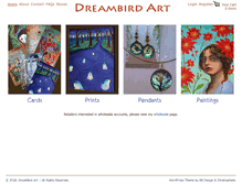 Tablet Screenshot of dreambirdart.com